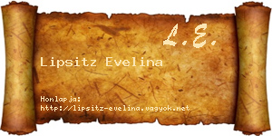 Lipsitz Evelina névjegykártya